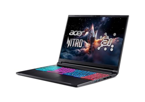 Acer Nitro V 16S AI Gaming Laptop | AMD Ryzen 7 260 Processor | NVIDIA GeForce RTX 5060 Laptop GPU (572 AI Tops) | 16" WUXGA IPS 180Hz Display | 32GB DDR5 | 1TB Gen 4 SSD |