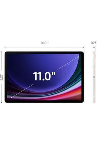 Samsung Galaxy Tab S9 11” 128GB WiFi 7 Android AI Tablet, Snapdragon 8 Gen 2, S Pen Included, Beige