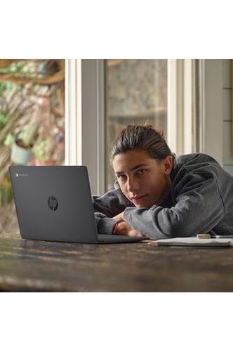 HP Chromebook 14 inch Laptop, HD Display, Intel Processor N100, 8 GB RAM, 128 GB UFS, Chrome OS