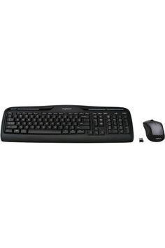 Logitech MK335 Quiet Wireless Keyboard and Mouse Combo - Black/Silver Keyboard and Mouse Combo Wireless, Ambidextrous