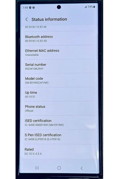 SAMSUNG Galaxy S23 Ultra 5G256GB, Phantom Black - Unlocked