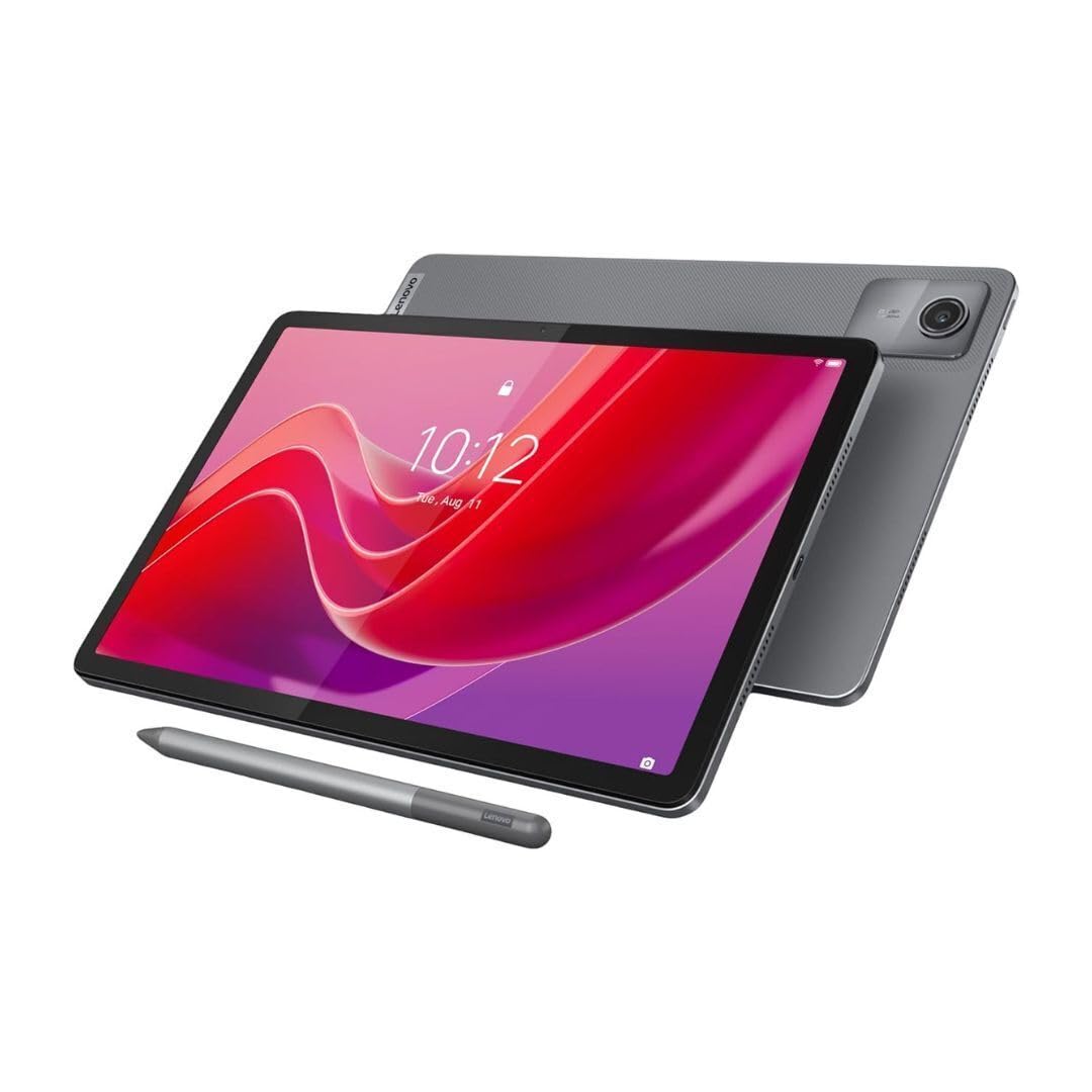 Lenovo Tab M11, 11” Display, MediaTek Helio G88 Octa-Core, 4GB RAM, 64GB SSD, Comes with Pen, Luna Grey