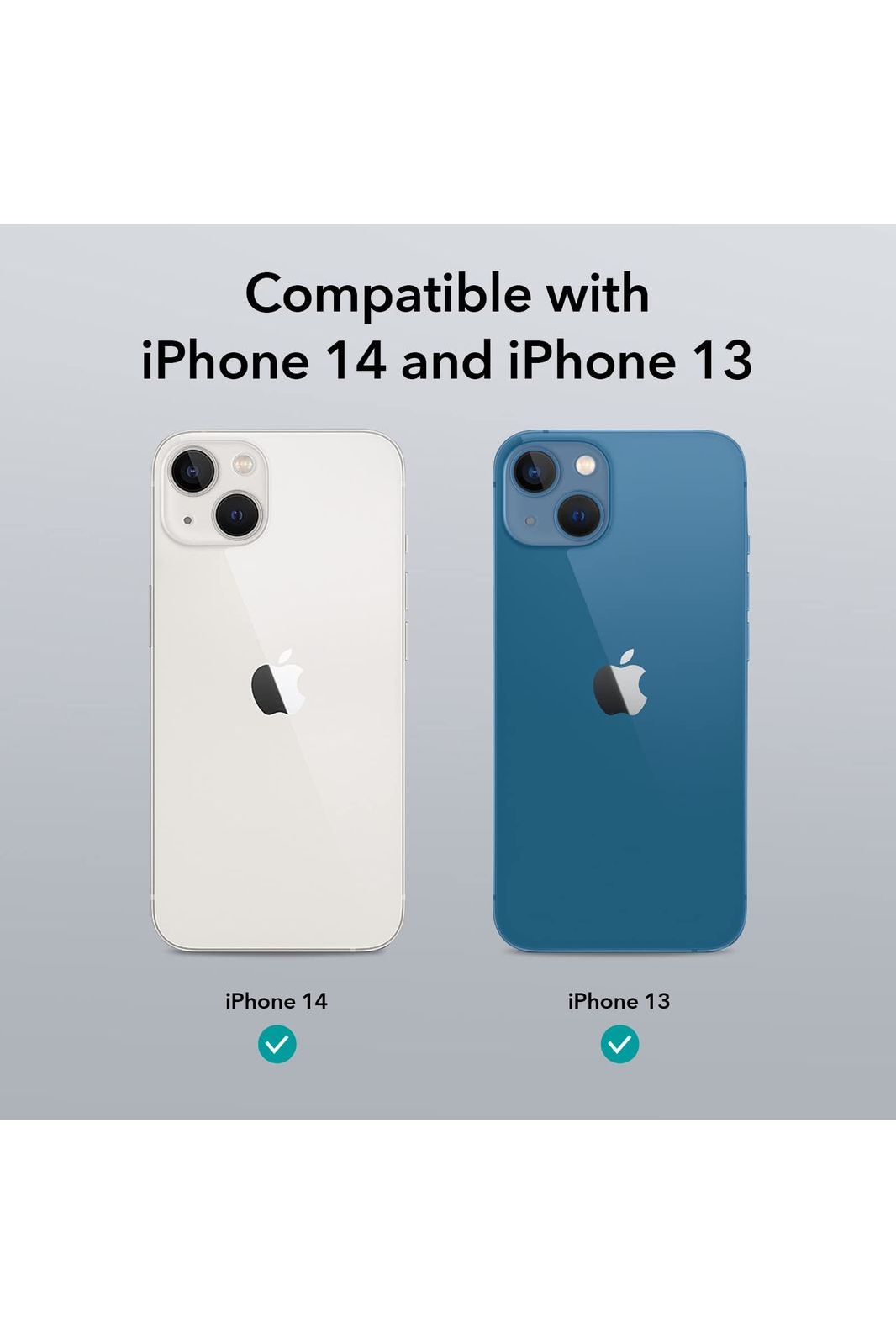 iPhone 14/iPhone 13, Compatible with MagSafe, Classic Hybrid Magnetic, Military Standard, Drop Protection, Scratch-Resistant Back, Clear