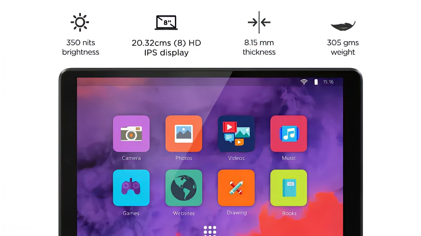 Lenovo Tab M8 2nd Gen, 8" (1280 x 800) IPS Touchscreen, MediaTek Helio A22 Quad-Core 2GHz, 2GB RAM, 16GB Storage