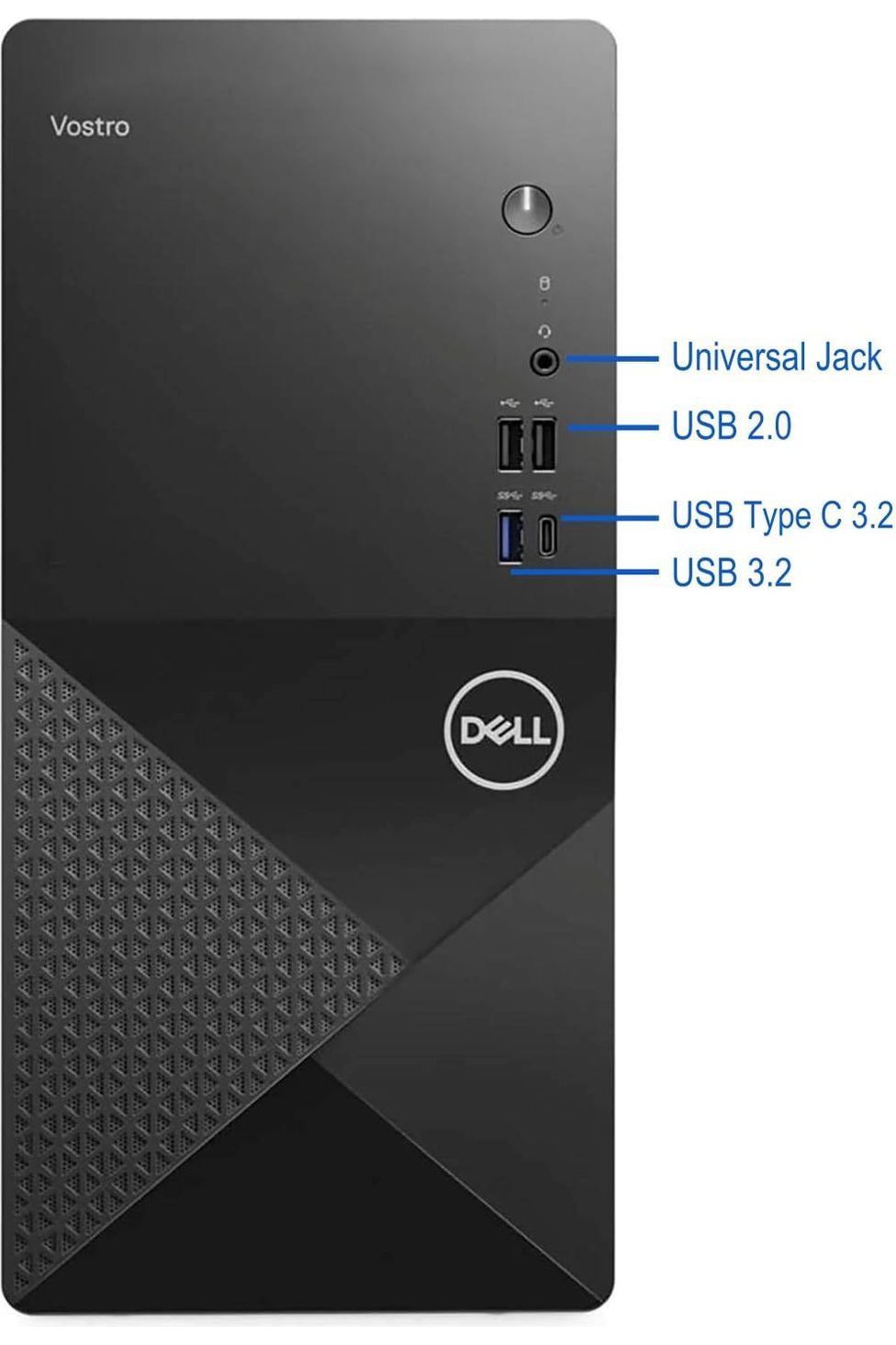 Dell Vostro 3030 Tower Desktop Computer, Intel Core i9-12900K, 64GB RAM, 4TB NVMe SSD