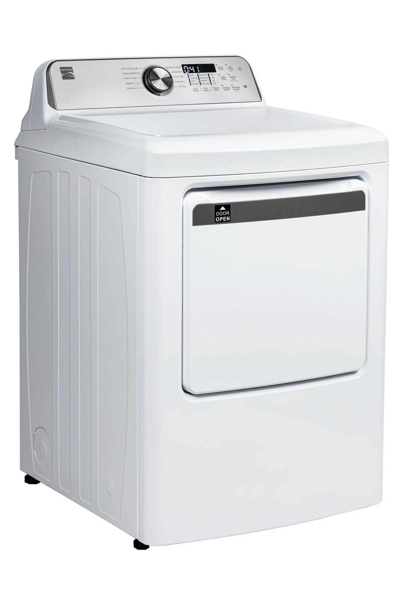 Kenmore 7.0 cu. ft. Front Load Gas Dryer-with Guard to Reduce Wrinkles & Static-Sanitize and Smart Sensor Drying-LED, White