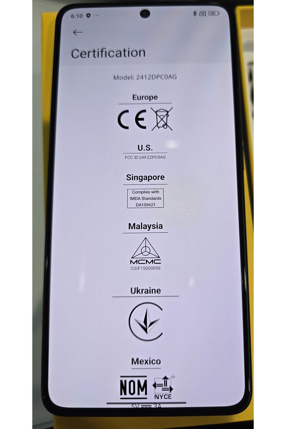 Xiaomi Poco X7 PRO 5G (512GB + 12GB) Ai 6.67" Unlocked (Yellow)
