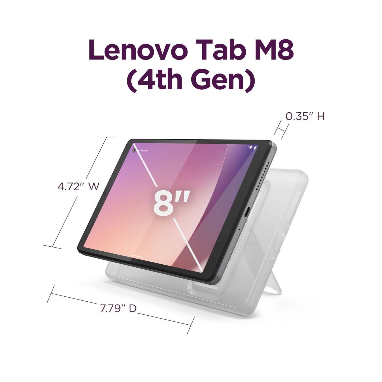 Lenovo Tab M8 Gen 4- 8" HD Touch Display - 2 GB Memory - 32 GB Storage - MediaTek Helio A22 - Arctic Grey