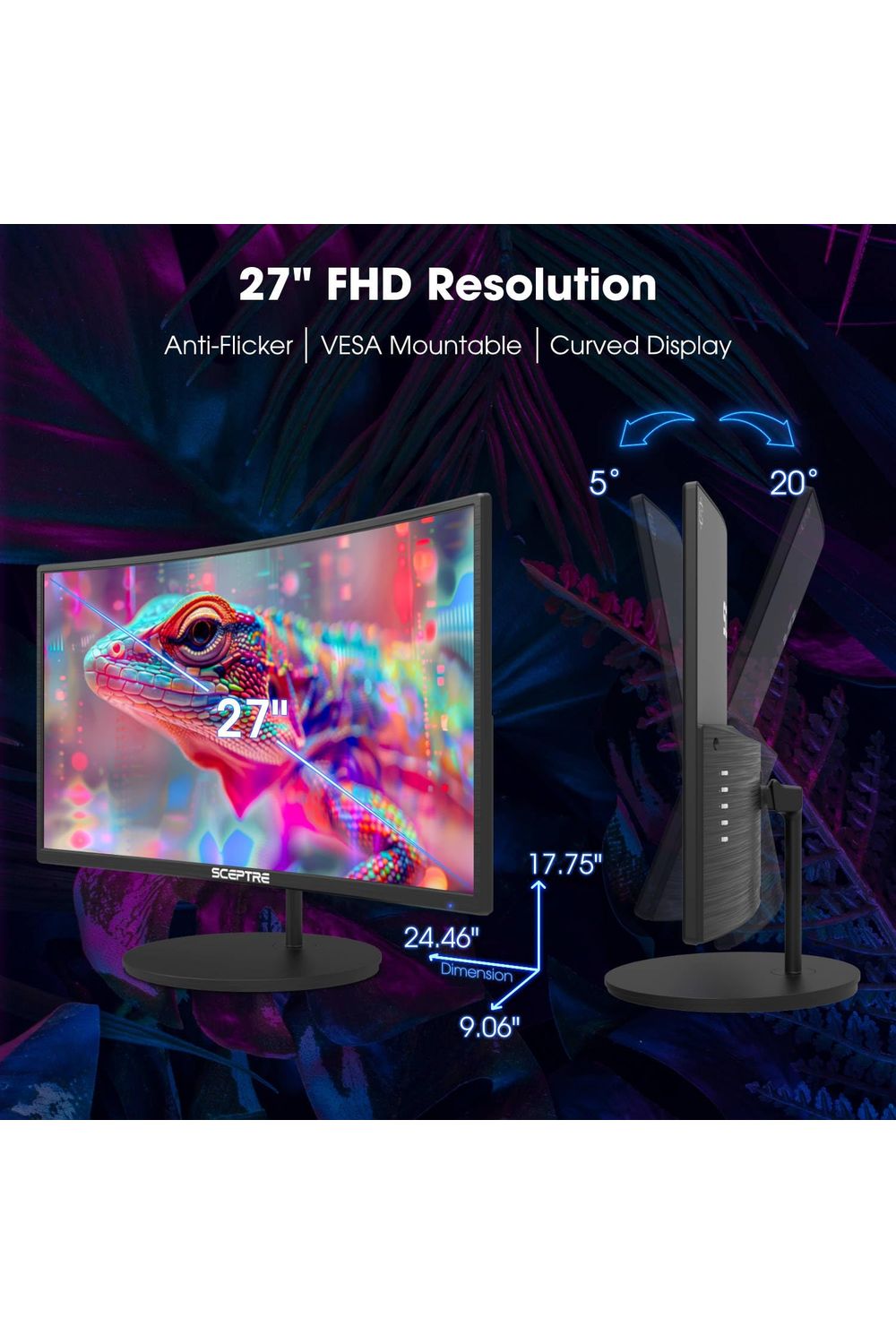 Sceptre Curved 27" FHD 1080p 75Hz LED Monitor