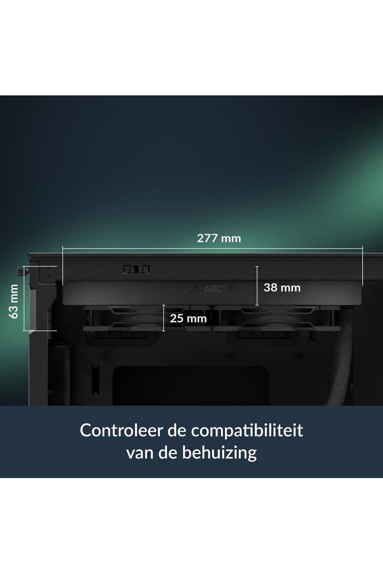 ARCTIC Liquid Freezer III Pro 240-240 mm AIO CPU Cooler, Water Cooling, 38 mm Radiator, PWM Pump, VRM Fan, AMD AM5/AM4, Intel LGA1851/1700 Contact Frame - Black