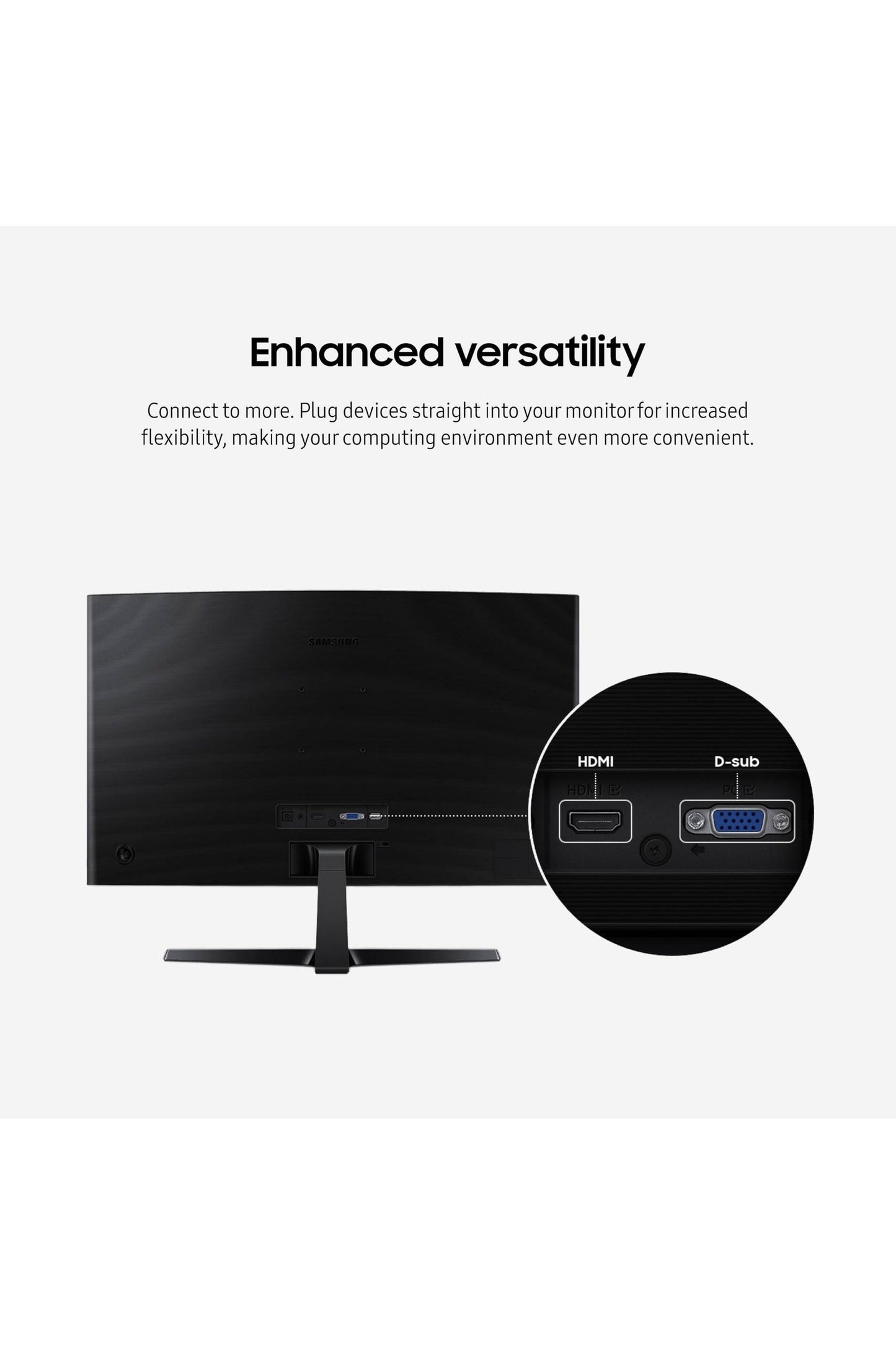 Samsung 27" Essential S3 (S36GD) Series FHD 1800R Curved Computer Monitor