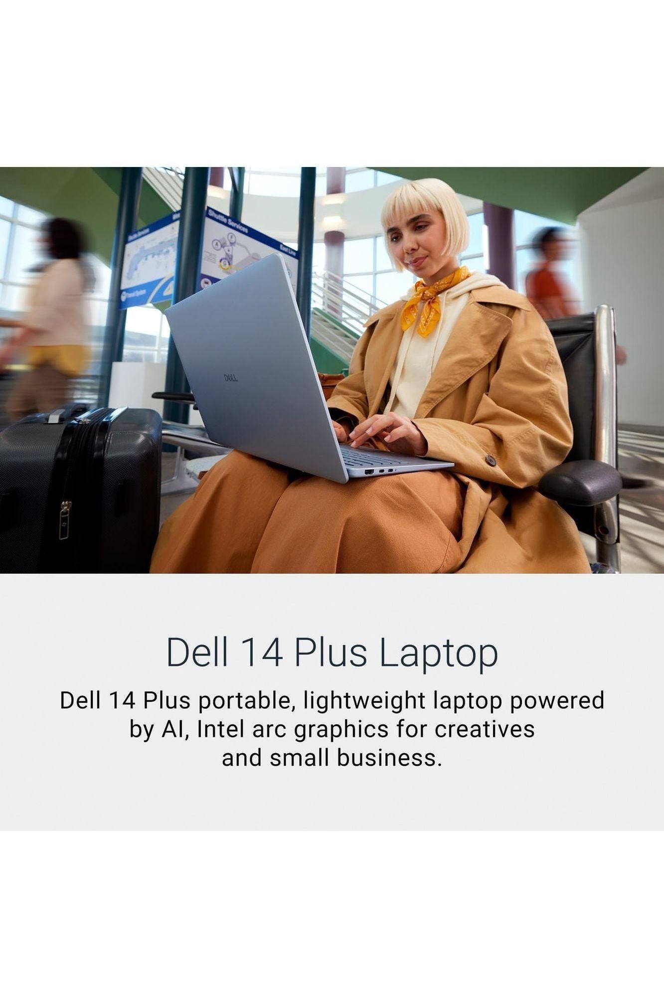 Dell 14 Plus Laptop DB14250-14-inch 16:10 2.5K (2560x1600) Display, Intel Core Ultra 7-258V, 32GB LPDDR5X RAM, 1TB SSD