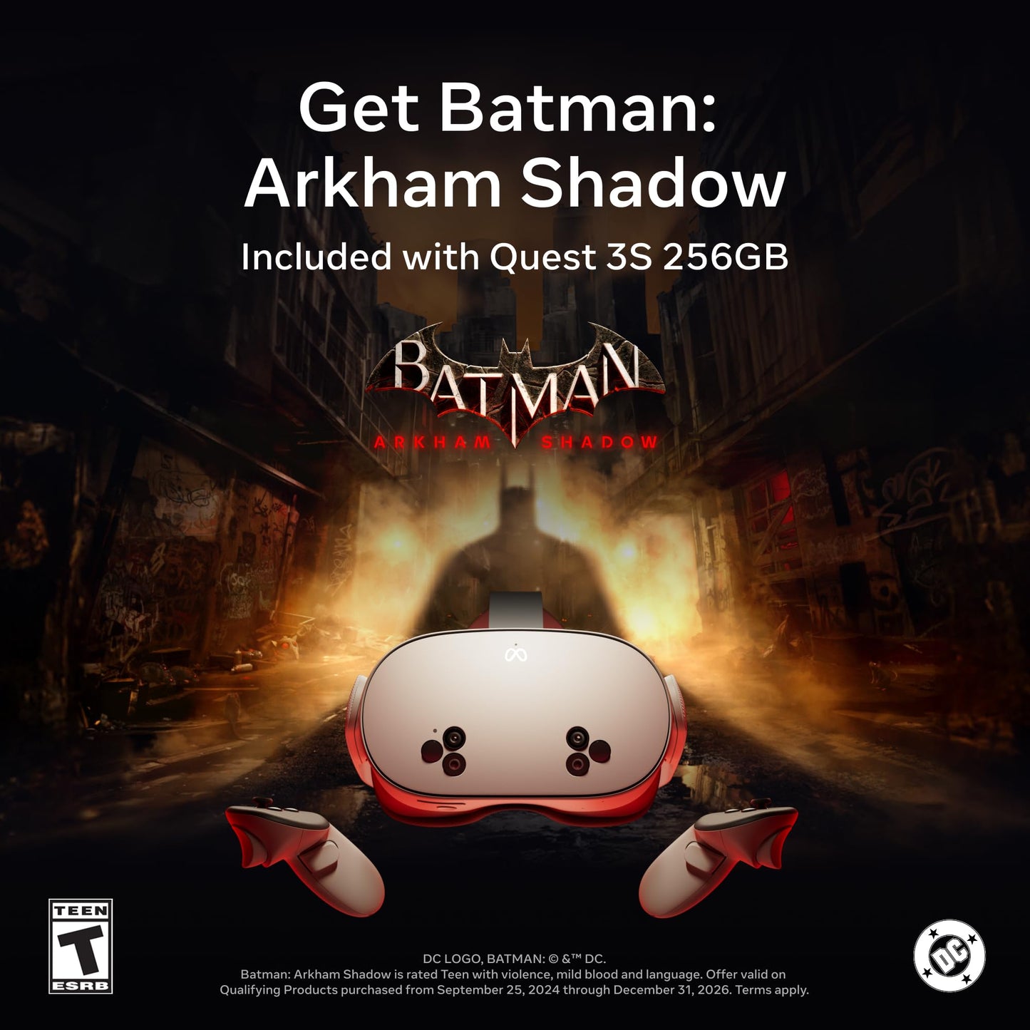 Meta Quest 3S 256GB | Batman: Arkham Shadow Included