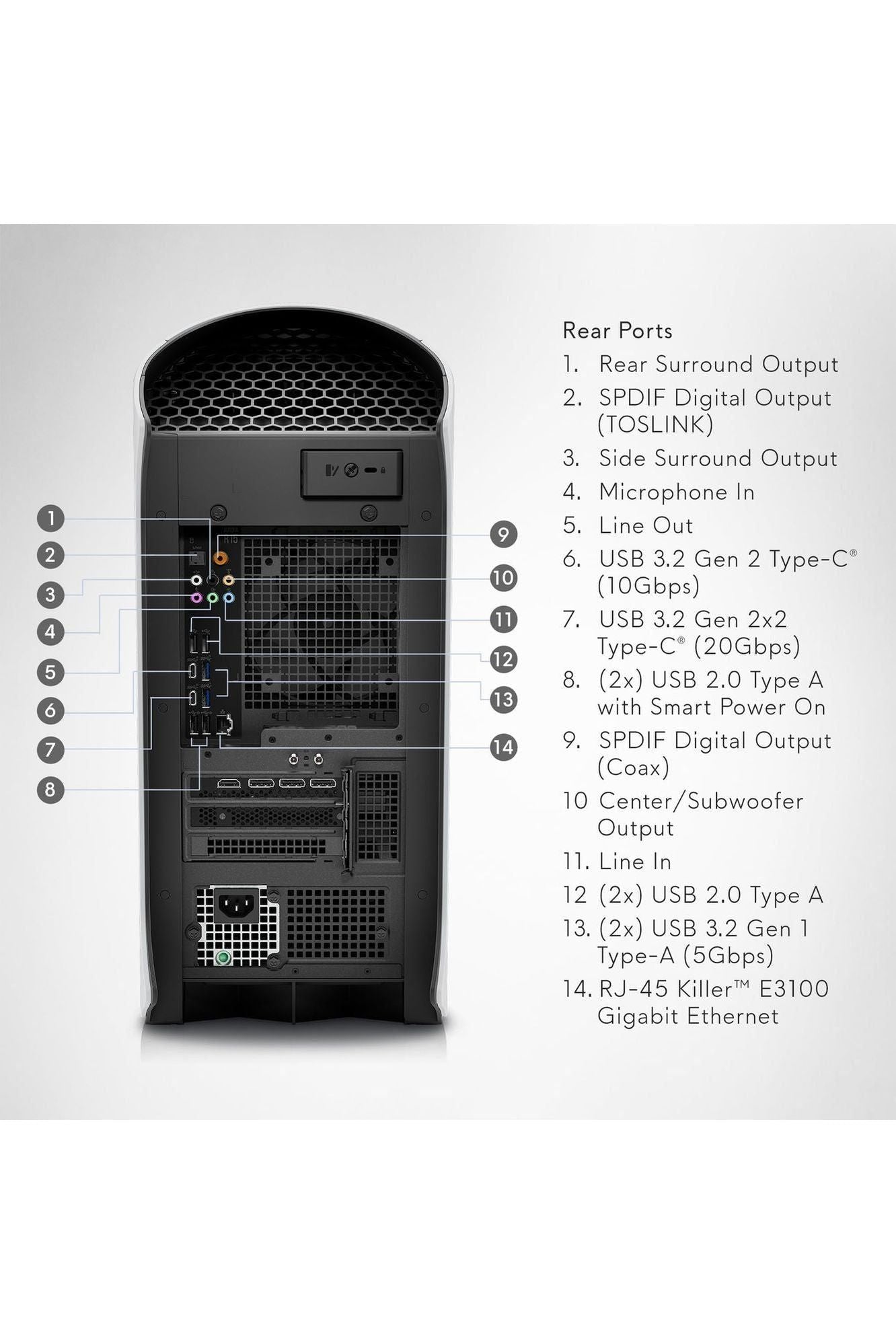 Alienware Aurora R15 Gaming Desktop - Intel Core i9-13900F, 32GB DDR5 RAM, 1TB SSD, NVIDIA RTX 4070 Ti GDDR6X