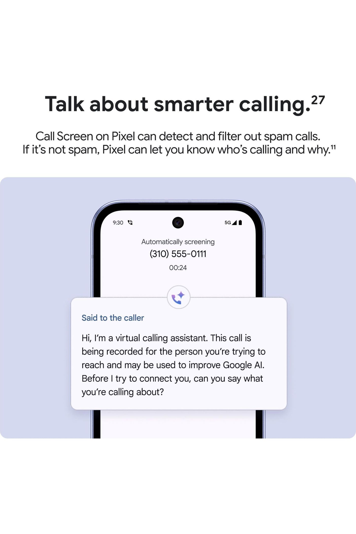 Google Pixel 9a with Gemini - Unlocked Obsidian - 128 GB