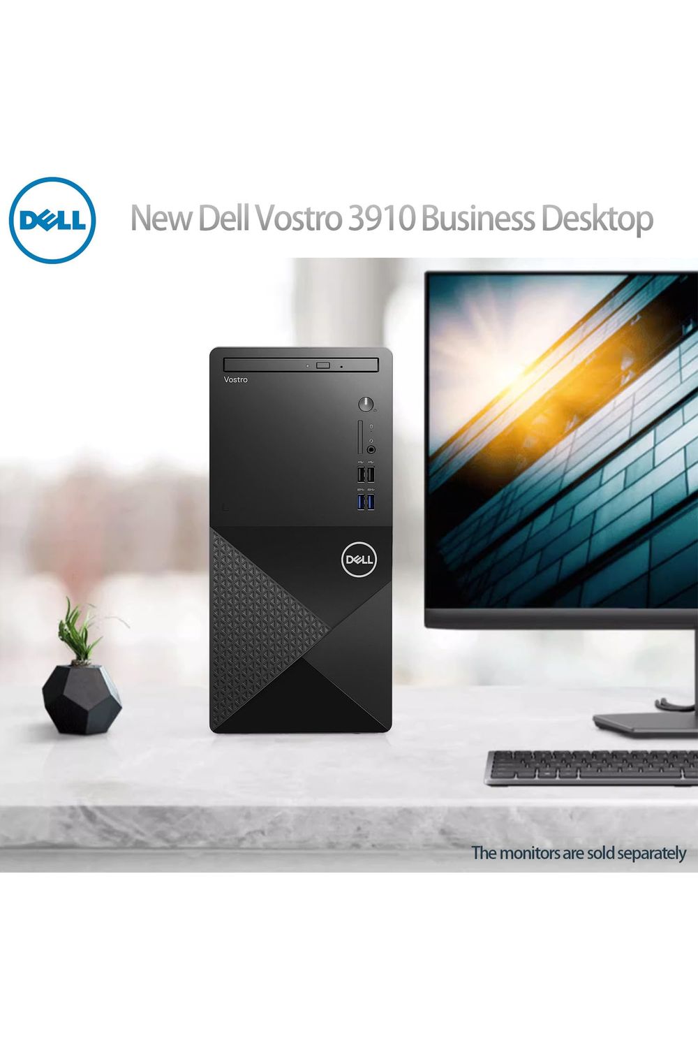 Dell Vostro 3910 Desktop Computer | 12th Gen Intel 4-Core Processor | 16GB DDR4 RAM | 256GB SSD + 1TB HDD | Intel UHD Graphics 730 | WiFi 6 |