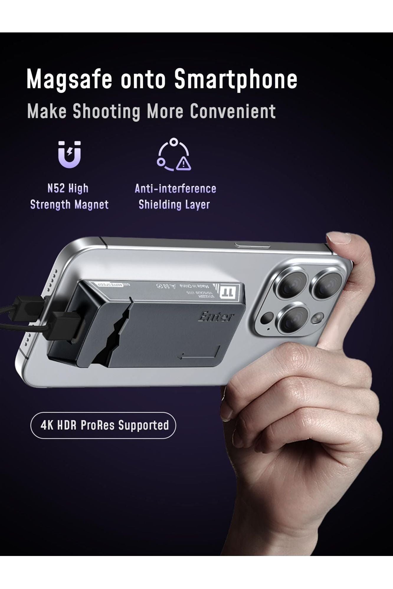 MOVE SPEED 1TB Portable SSD Magnetic Suction