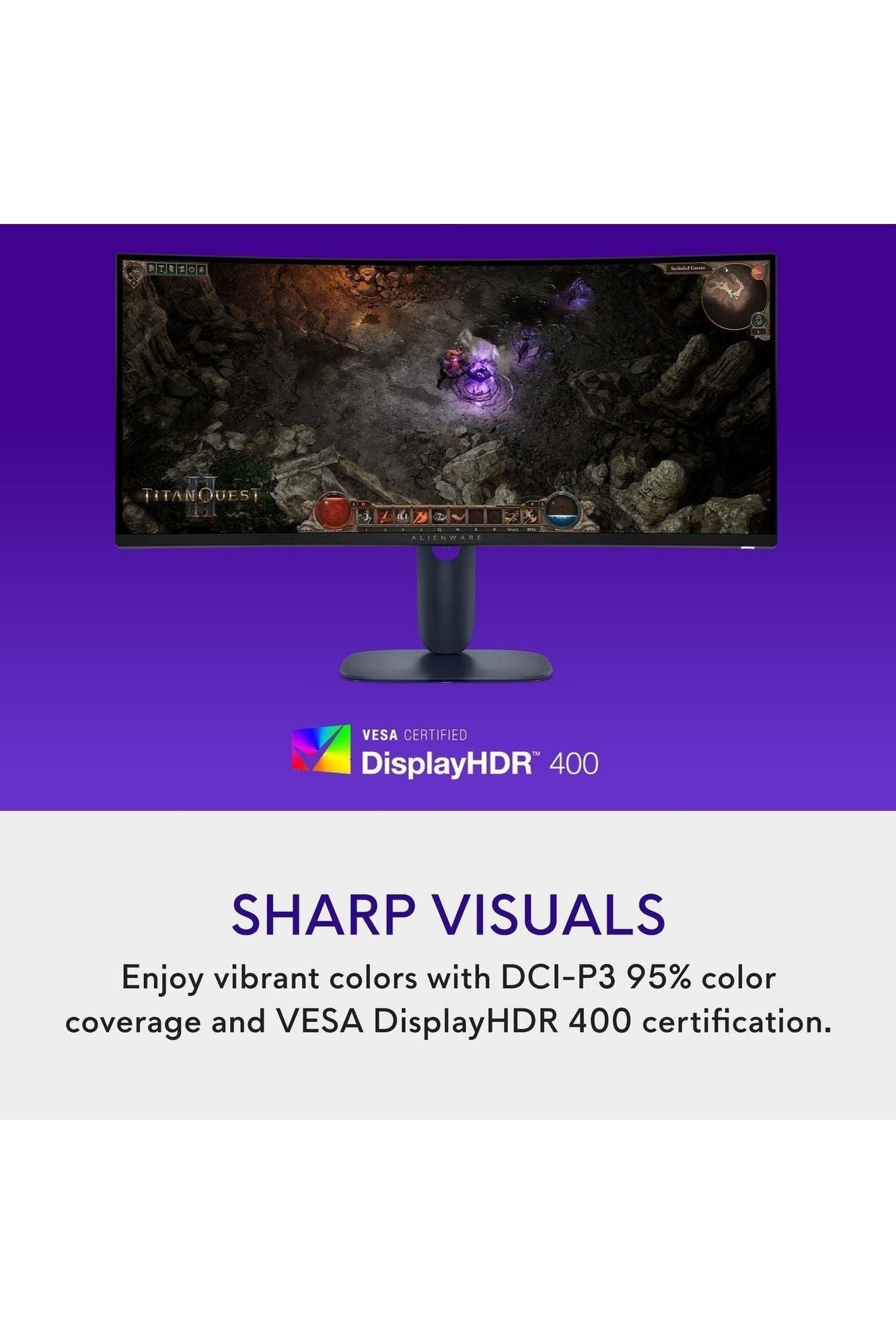Alienware 34 Curved Gaming Monitor – AW3425DWM - 34-inch WQHD 180Hz 1ms Display, 1500R, AMD FreeSync Premium, VESA AdaptiveSync.