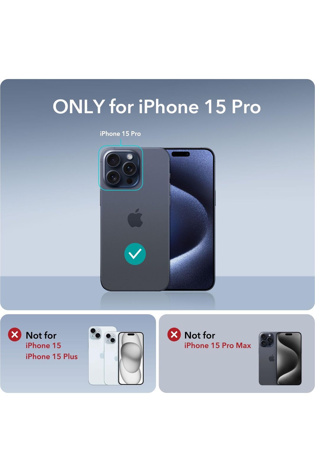 iPhone 15 Pro | Compatible with MagSafe, Military-Grade Protective Case, Built-in Stash Stand Phone Case, Scratch-Resistant Back Cover