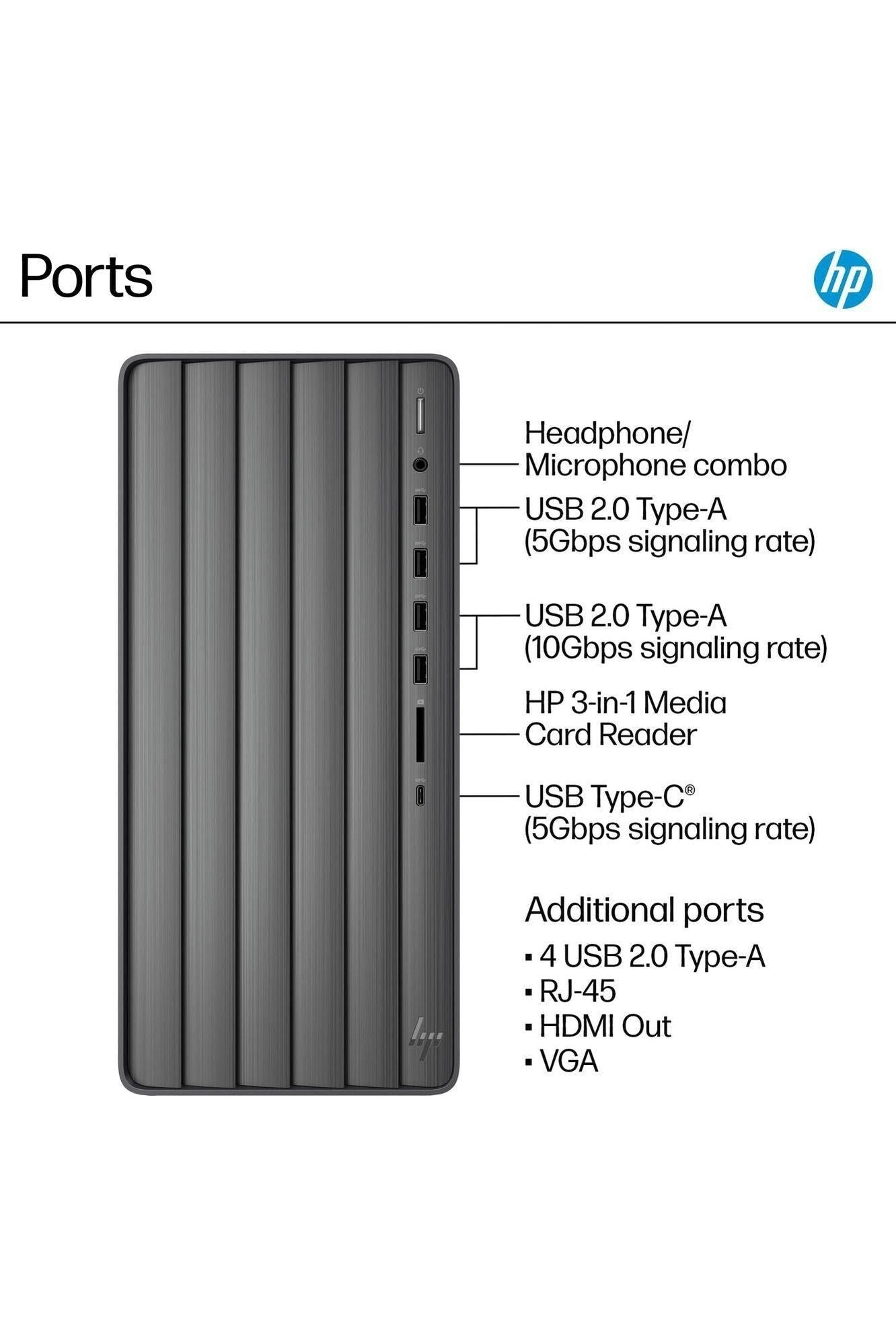 HP Envy Desktop PC, Intel Core i7-14700, 32 GB RAM, 1 TB SSD