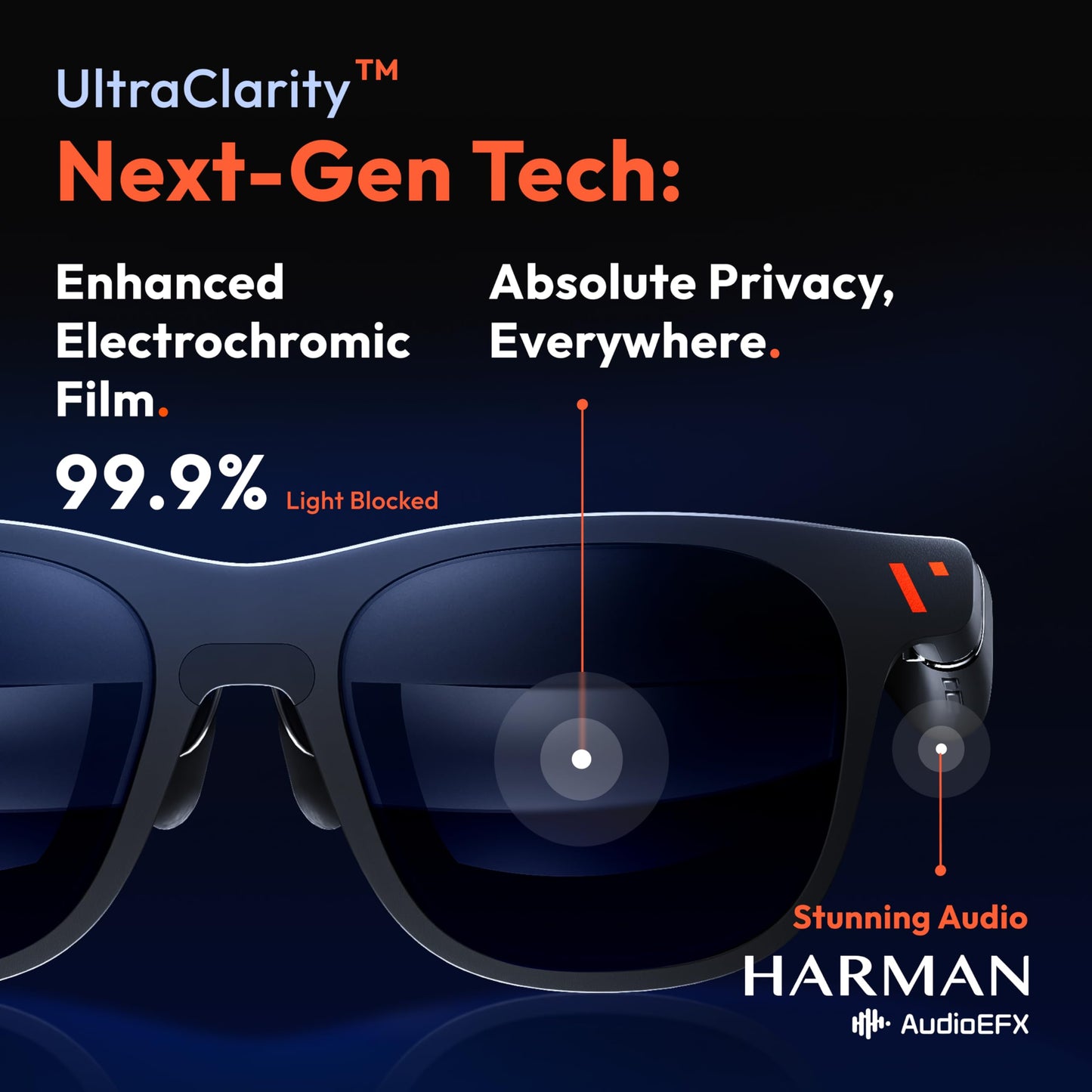 VITURE Pro XR/AR Glasses, 135" 120Hz 1000Nits Display, Harman Audio, Myopia Adjustments, Electrochromic Film, for iPhone 16/15/Android/Mac/PC/Steam Deck,First-ever Immersive XR Experience for Switch 2