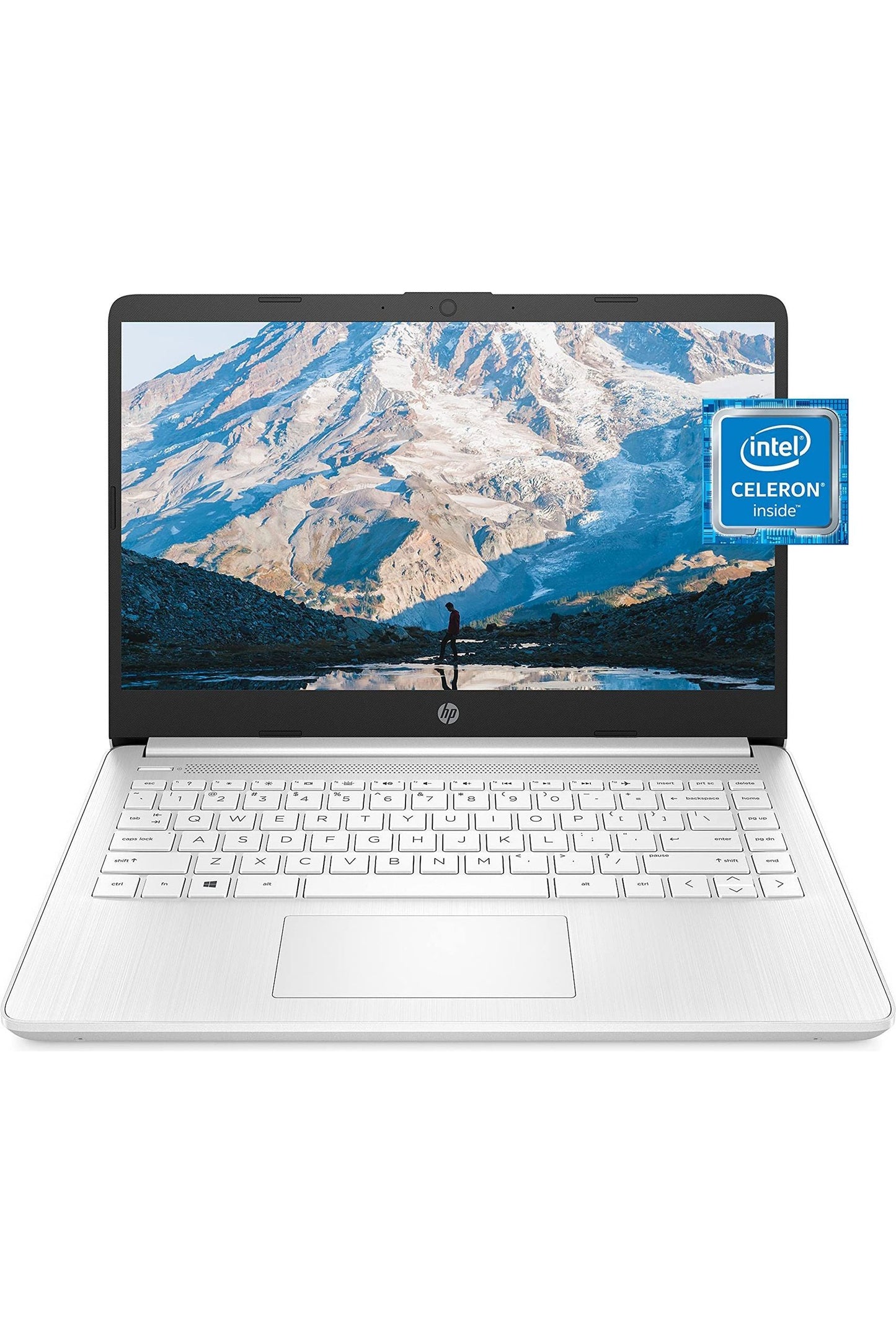 HP 14 Laptop, Intel Celeron N4020, 4 GB RAM, 64 GB Storage, 14-inch Micro-edge HD Display