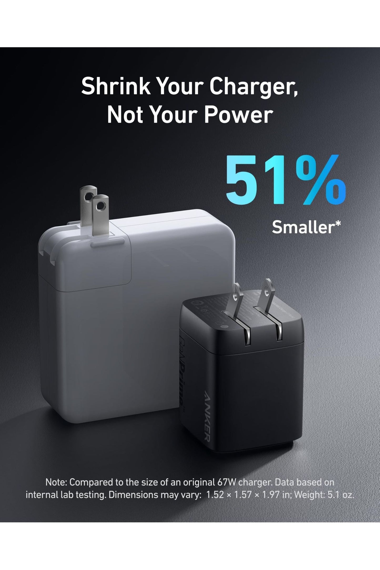 Anker Prime 67W USB C Charger, Anker GaN 3-Port Compact Fast PPS Wall Charger, for MacBook Pro/Air, Pixelbook, iPad Pro, iPhone 16/15/Pro, Galaxy S25/S24, Note20, Pixel, Apple Watch