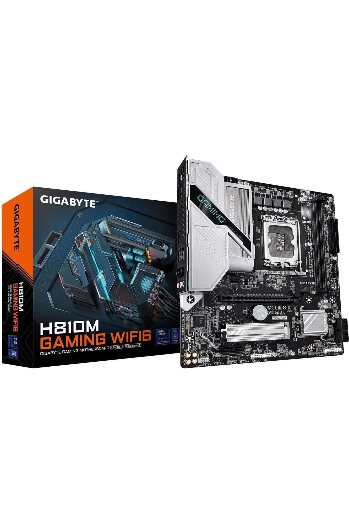 GIGABYTE H810M GAMING WIFI6 Motherboard - Intel Core Ultra (Series 2) Processors