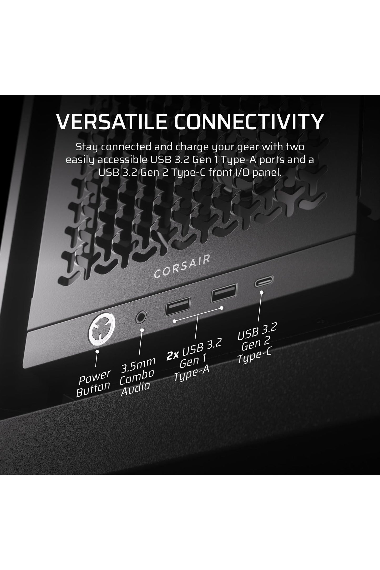 CORSAIR 4000D RS Frame Modular High Airflow Mid-Tower PC Case