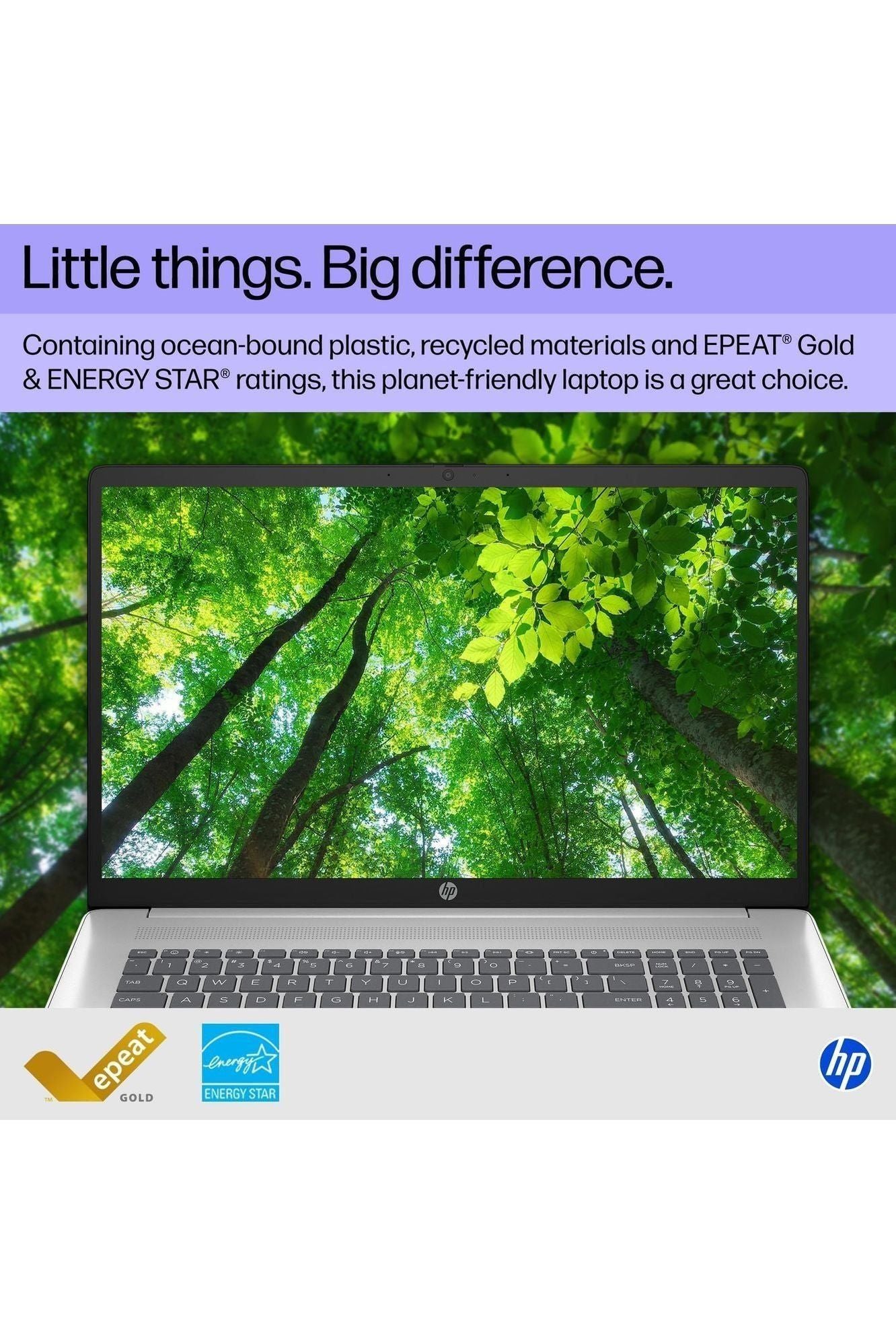HP 17.3 inch Laptop, HD+ Display, AMD Ryzen 5 7520U, 16 GB RAM, 512 GB SSD, AMD Radeon Graphics