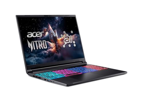 Acer Nitro V 16S AI Gaming Laptop | AMD Ryzen 7 260 Processor | NVIDIA GeForce RTX 5060 Laptop GPU (572 AI Tops) | 16" WUXGA IPS 180Hz Display | 32GB DDR5 | 1TB Gen 4 SSD |