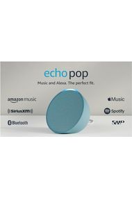 Amazon Echo Pop (newest model), Our smallest Alexa speaker, Fits in any room, Midnight Teal