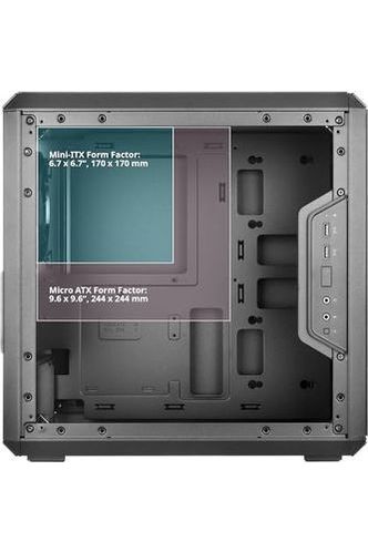 Cooler Master MasterBox Q300L Micro-ATX Tower with Magnetic Design Dust Filter, Transparent Acrylic Side Panel