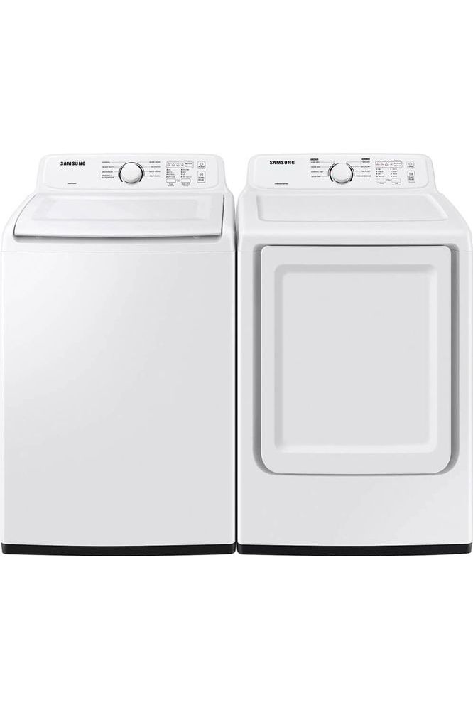 Samsung WA40A3005WPR White Top Load HE Washer/Dryer Pair