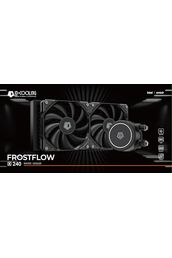 ID-COOLING FROSTFLOW X 240 CPU Water Cooler AIO Cooler 240mm CPU Liquid Cooler White LED 2x120mm PWM Fans, Intel 1700/1200/115X, AMD AM5/AM4