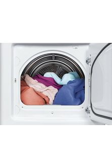 Kenmore 7.0 cu. ft. Front Load Gas Dryer-with Guard to Reduce Wrinkles & Static-Sanitize and Smart Sensor Drying-LED, White
