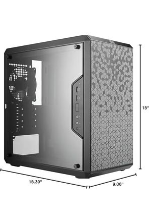 Cooler Master MasterBox Q300L Micro-ATX Tower with Magnetic Design Dust Filter, Transparent Acrylic Side Panel