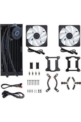 Cooler Master MasterLiquid 360L Core 360mm Close-Loop AIO Liquid Cooler, ARGB Sync, Gen S Coldplate Pump, 120mm PWM, CryoFuze 14W/mK, AMD Ryzen AM5/AM4, Intel LGA1700/1200 (MLW-D36M-A18PZ-R1) , Black