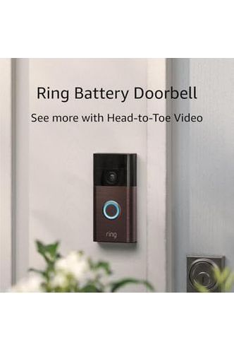 Ring Battery Doorbell, Head-to-Toe Video, Live View with Two-Way Talk, and Motion Detection & Alerts