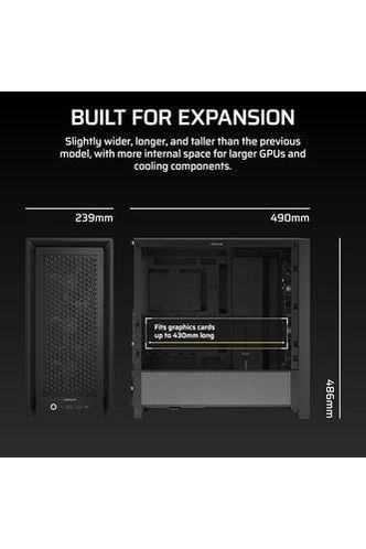 CORSAIR 4000D RS Frame Modular High Airflow Mid-Tower PC Case