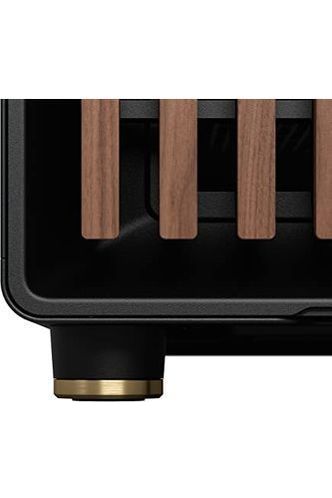 Fractal Design North Charcoal Black Tempered Glass Dark - Genuine Walnut Wood Front - Glass Side Panel - Tower PC Gaming Case