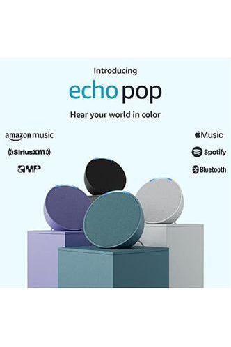 Amazon Echo Pop (newest model), Our smallest Alexa speaker, Fits in any room, Midnight Teal