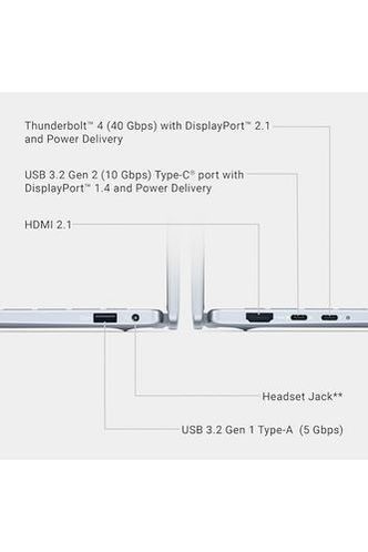 Dell 14 Plus Laptop DB14250-14-inch 16:10 2.5K (2560x1600) Display, Intel Core Ultra 7-258V, 32GB LPDDR5X RAM, 1TB SSD