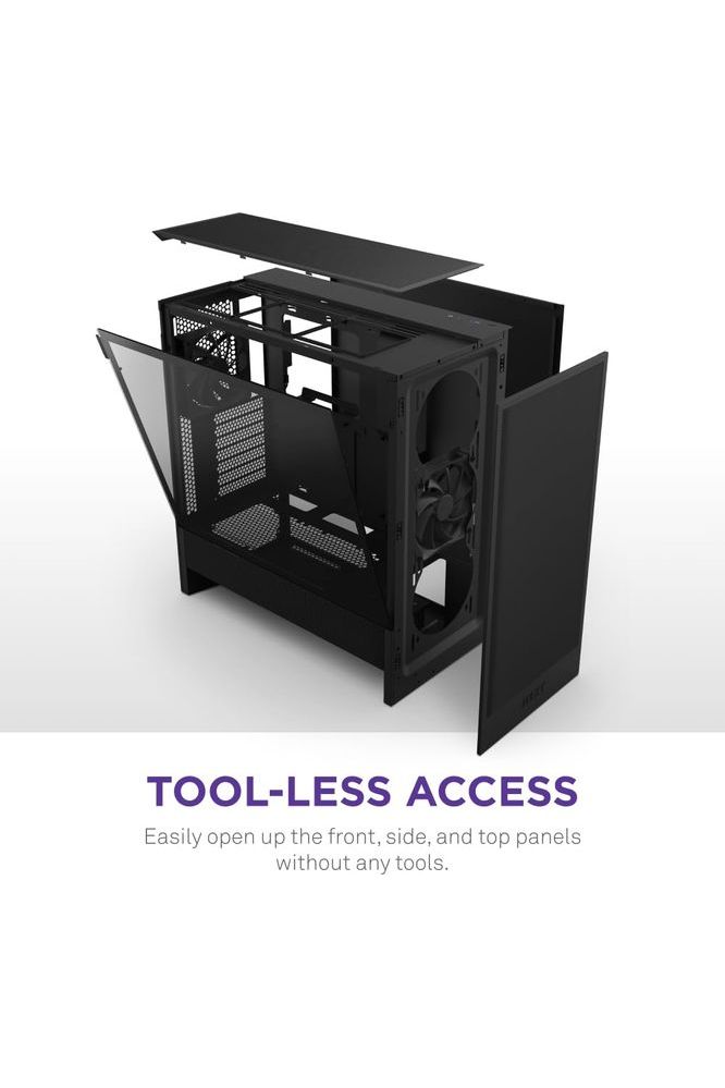NZXT H5 Flow 2024 - Compact ATX Mid-Tower PC Gaming Case