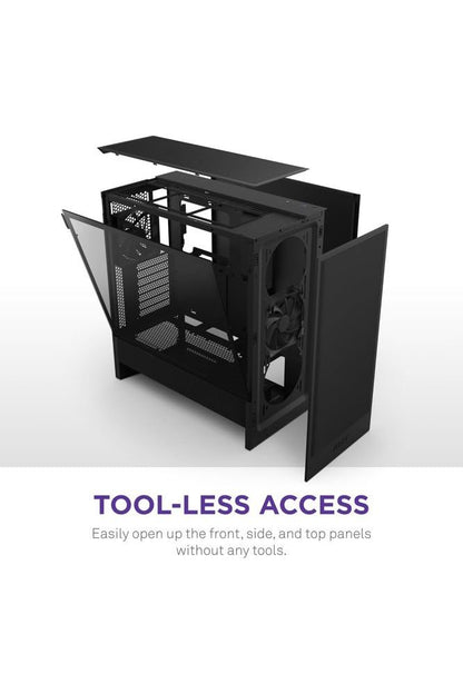 NZXT H5 Flow 2024 - Compact ATX Mid-Tower PC Gaming Case