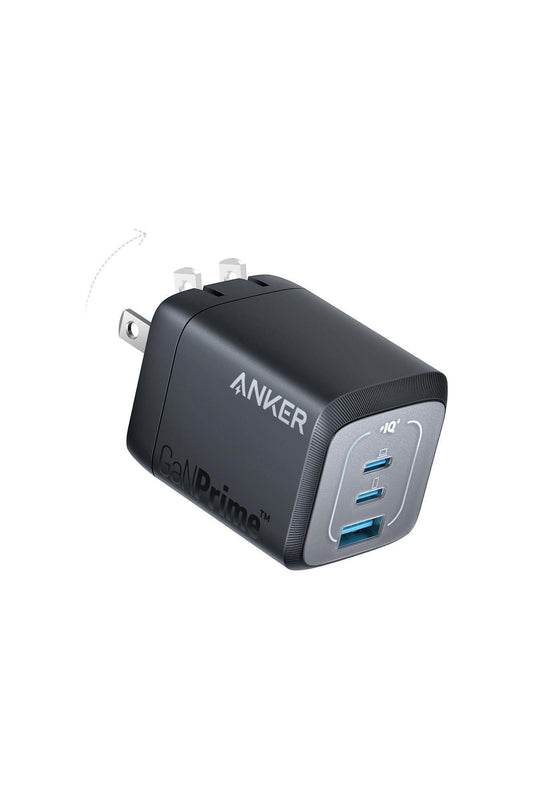 Anker Prime 67W USB C Charger, Anker GaN 3-Port Compact Fast PPS Wall Charger, for MacBook Pro/Air, Pixelbook, iPad Pro, iPhone 16/15/Pro, Galaxy S25/S24, Note20, Pixel, Apple Watch