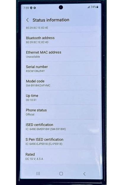 SAMSUNG Galaxy S23 Ultra 5G256GB, Phantom Black - Unlocked
