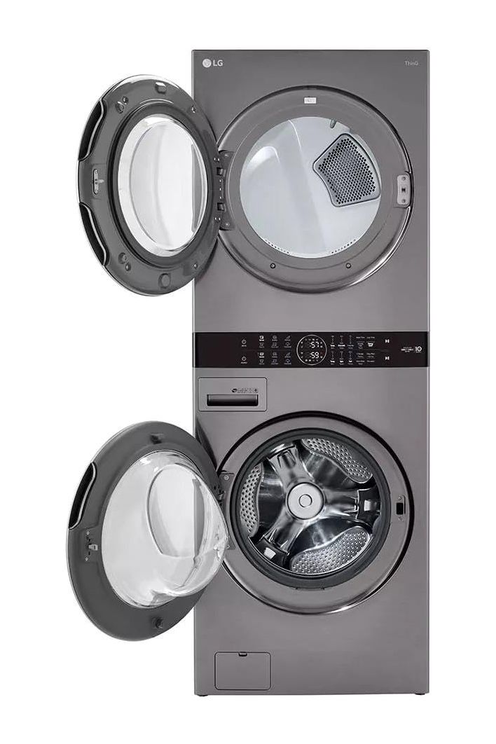 Single Unit Front Load LG WashTower™ with Center Control™ 4.5 cu. ft. Washer and 7.4 cu. ft. Electric Dryer