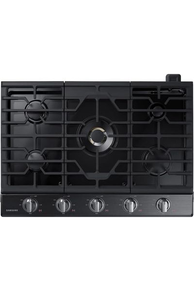 SAMSUNG 30" Built In Smart Gas Cooktop with 22k BTU Dual Power Burner