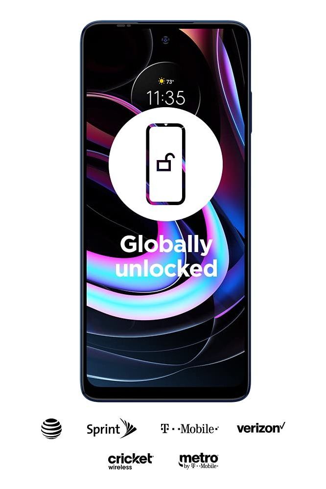 Motorola Edge | 2-Day battery | Unlocked | 8/256GB | 108MP Camera | Nebula Blue